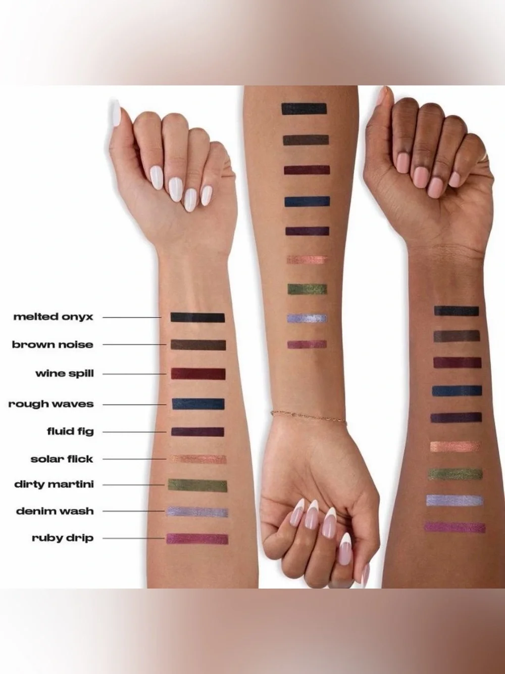 Assorted Deep Matte & Shimmery Eyeliner Set — Multi Color